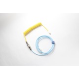 Ducky Premicord - Cotton Candy kabel Lichtgeel/lichtblauw, 1,8 meter 