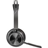 HP Poly Poly Voyager Focus 2 USB-C - Teams Certified on-ear headset Zwart, Incl. oplaadstatief