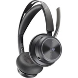 HP Poly Voyager Focus 2 USB-C - Teams Certified on-ear headset Zwart, Incl. oplaadstatief