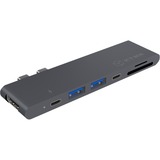 ICY BOX IB-DK4037a-2C dockingstation Zwart