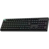 Keychron K10 HE-J1, toetsenbord Zwart/zwart, BE Lay-out, Gateron Double-Rail Magnetic Nebula, RGB leds, Hot-swappable, Bluetooth, 2.4GHz