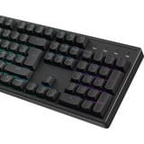 Keychron K10 HE-J1, toetsenbord Zwart/zwart, BE Lay-out, Gateron Double-Rail Magnetic Nebula, RGB leds, Hot-swappable, Bluetooth, 2.4GHz