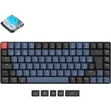 Keychron K3 Pro-H2, toetsenbord Zwart, BE Lay-out, Gateron Low Profile Mechanical Blue, RGB-leds, 75%, Double-shot ABS, Hot-swappable, Bluetooth