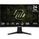 MSI MAG 245C X24 23.6" curved gaming monitor Zwart, 2x HDMI, DisplayPort, 240 Hz