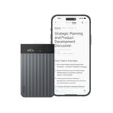 Plaud Note Pro dicteerapparaat Zwart, 64 GB, Bluetooth (BLE 5.4), Dual-band Wi-Fi (2.4GHz & 5GHz)