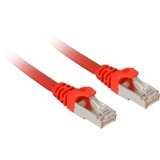 Sharkoon Patchkabel SFTP, RJ-45 met Cat.7a Rood, 2 meter, Ruwe kabel