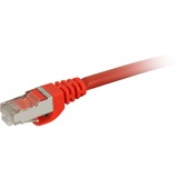 Sharkoon Patchkabel SFTP, RJ-45 met Cat.7a Rood, 2 meter, Ruwe kabel