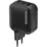 Sitecom 100W GaN Power Delivery oplader Zwart, 2x USB-C, 1x USB-A