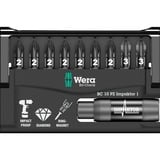 Wera Bit-Check 10 PZ Impaktor 1 bitset 10-delig, Diamantcoating, extern belastbaar