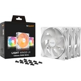 be quiet! Light Wings LX PWM RGB case fans Wit, 3 stuks, 120 x 120 x 25 mm