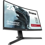iiyama G-Master Red Eagle GB2466HSU-B1 24" Curved Gaming Monitor Zwart, 2x HDMI, DisplayPort, 2x USB-A 2.0, 165 Hz