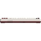 8BitDo Retro Mechanical Keyboard Fami Edition, gaming toetsenbord Beige/rood, US lay-out, Kailh Box White, TKL, Bluetooth Low Energy, Wireless 2.4G, USB