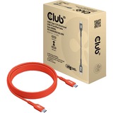Club 3D USB-C 2.0 Bi-Directional kabel Oranje, 2 meter