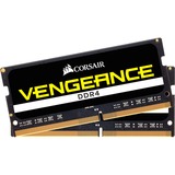 Corsair 16 GB DDR4-2400 Kit laptopgeheugen Zwart, CMSX16GX4M2A2400C16, Vengeance