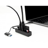 DeLOCK 3-Poorts USB-hub + SD en MicroSD kaartlezer 