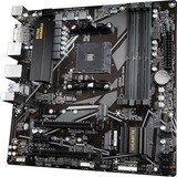 GIGABYTE B550M DS3H socket AM4 moederbord Zwart/grijs, RAID, Gb-LAN, Sound, µATX