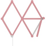 Nanoleaf Lines 60 Degrees Skins - Matte Pink - 9-pack frontje Roze