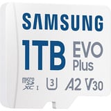 SAMSUNG EVO Plus microSDXC, 1 TB geheugenkaart Wit, U3, V30, A2, Incl. SD-Adapter