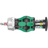 Wera Kraftform Kompakt Stubby Magazin RA 2, 6‑delige bitset Zwart/groen