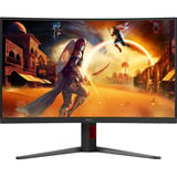 AOC C32G4Z 31.5" curved gaming monitor Zwart/rood, HDMI, DisplayPort, Audio, 260 Hz OC