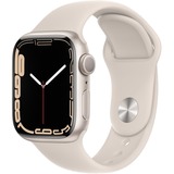 Apple Watch S7 smartwatch aluminium/lichtgrijs, 41mm, sportarmband, aluminium behuizing