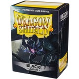 Asmodee Dragon Shield Classic - Black sleeve Zwart, 100 stuks