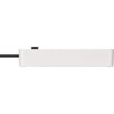 Brennenstuhl Ecolor 5-voudige stekkerdoos Wit/zwart, 5x stekker