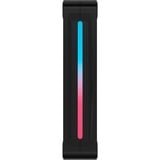 Corsair iCUE LINK LX120-R RGB Reverse case fan Zwart, 120 x 120 x 25 mm, PWM