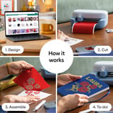 Cricut Joy 2 + Essentials bundel hobbysnijmachine Blauw