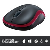 Logitech Wireless Mouse M185 Rood, Retail