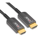 Club 3D Ultra High Speed AOC HDMI 2.1 Gecertificeerde unidirectioneel kabel male-male Zwart, 10 meter, 4K 120Hz, 8K 60Hz, 48Gbps
