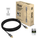 Club 3D Ultra High Speed AOC HDMI 2.1 gecertificeerde unidirectioneel kabel male-male Zwart, 10 meter, 4K 120Hz, 8K 60Hz, 48Gbps