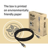 Club 3D Ultra High Speed AOC HDMI 2.1 gecertificeerde unidirectioneel kabel male-male Zwart, 10 meter, 4K 120Hz, 8K 60Hz, 48Gbps