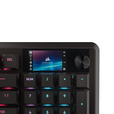 Corsair VANGUARD 96 RGB mechanisch gaming toetsenbord Zwart, US lay-out (QWERTY), Corsair MLX Plasma, 96%, RGB, Keycaps PBT double-shot, ABS single-shot, Hot-swap