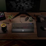 Corsair VANGUARD 96 RGB mechanisch gaming toetsenbord Zwart, US lay-out (QWERTY), Corsair MLX Plasma, 96%, RGB, Keycaps PBT double-shot, ABS single-shot, Hot-swap
