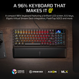 Corsair VANGUARD 96 RGB mechanisch gaming toetsenbord Zwart, US lay-out (QWERTY), Corsair MLX Plasma, 96%, RGB, Keycaps PBT double-shot, ABS single-shot, Hot-swap