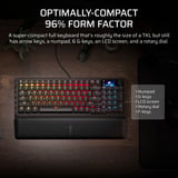 Corsair VANGUARD 96 RGB mechanisch gaming toetsenbord Zwart, US lay-out (QWERTY), Corsair MLX Plasma, 96%, RGB, Keycaps PBT double-shot, ABS single-shot, Hot-swap