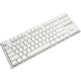 Ducky One 3 RGB TKL White, gaming toetsenbord Wit/zilver, BE Lay-out, Cherry MX RGB Brown, RGB leds, TKL, ABS