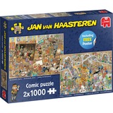 Jumbo Jan van Haasteren - Een dagje naar het museum puzzels 2x 1000 stukjes + poster