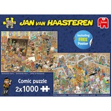 Jumbo Jan van Haasteren - Een dagje naar het museum puzzels 2x 1000 stukjes + poster