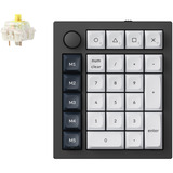 Keychron Q0 Max, numpad Zwart/wit, Gateron Jupiter Banana, RGB leds, Hot-swappable, Bluetooth, 2.4GHz