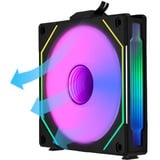 Lian Li UNI FAN SL-Infinity 140 Reverse Blade case fan Zwart, 4-pin PWM