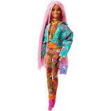 Mattel Barbie Extra #10 - Floral-Print Jacket with DJ Mouse Pet Pop 