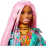 Mattel Barbie Extra #10 - Floral-Print Jacket with DJ Mouse Pet Pop 