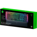 Razer BlackWidow V4 RGB mechanisch gaming toetsenbord Zwart, US lay-out (QWERTY), Razer Green, 100%