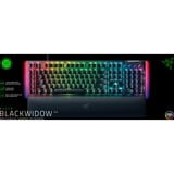 Razer BlackWidow V4, gaming toetsenbord Zwart, US lay-out, Razer Green, RGB leds, Doubleshot ABS