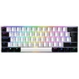 Sharkoon SKILLER SGK50 S4, gaming toetsenbord Wit/zwart, BE Lay-out, Kailh Red, RGB leds, Hot-swappable, 60%