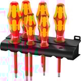 Wera 160 i/6 Schroevendraaierset Kraftform Plus Serie 100 + Rek Rood/geel, 6-delig