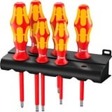 Wera 160 i/6 Schroevendraaierset Kraftform Plus Serie 100 + Rek Rood/geel, 6-delig