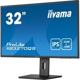 iiyama Prolite XB3270QS-B5 32" monitor Zwart, DVI, HDMI, DisplayPort, Audio